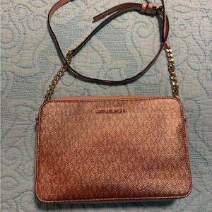Michael Kors Rose Gold Crossbody Bag